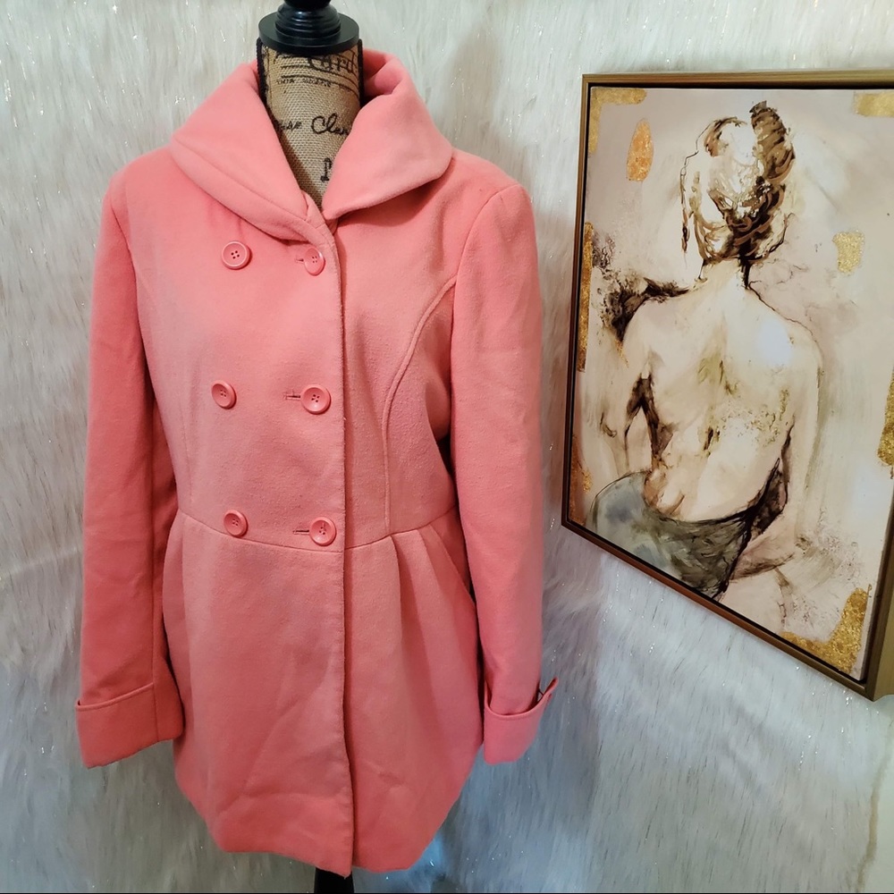 New York & Company peach pea coat - Picture 8 of 10